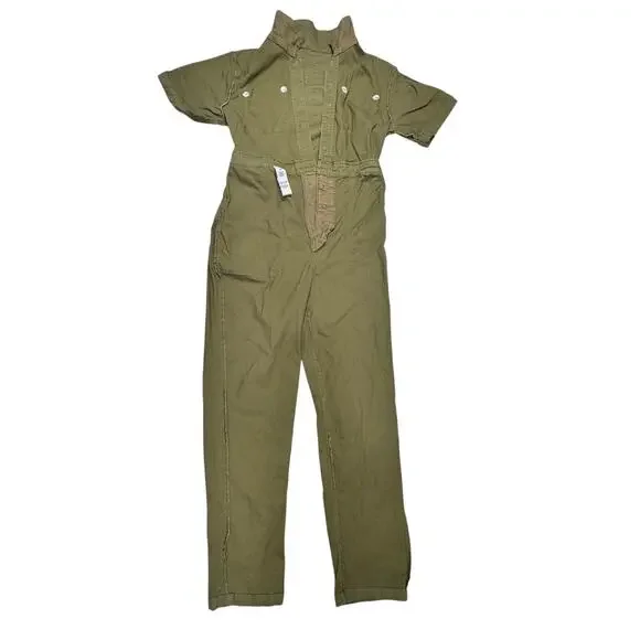 Green Jumpsuit Women’s Medium Utility Gorpcore Military St Patricks Shamrock - Picture 4 of 16